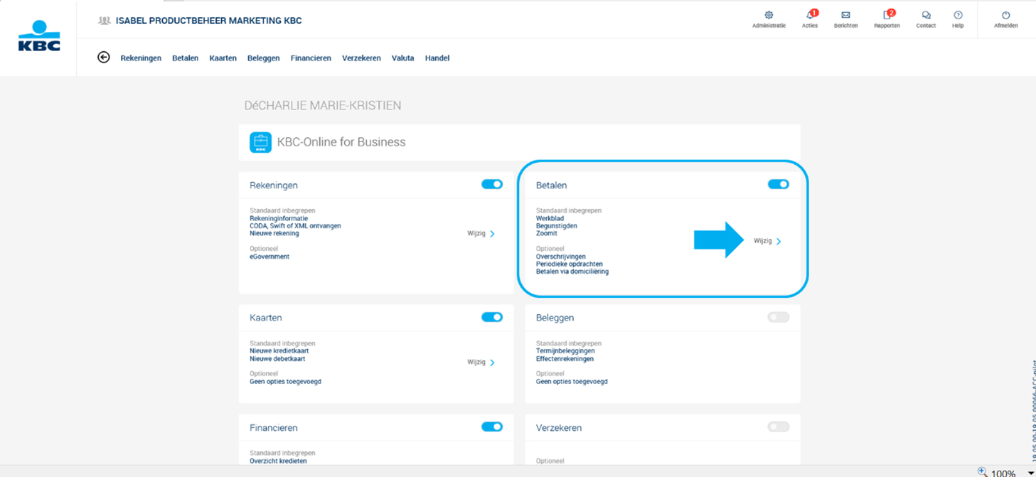 Nieuwe mogelijkheden in het KBC Business Dashboard Corporate Banking