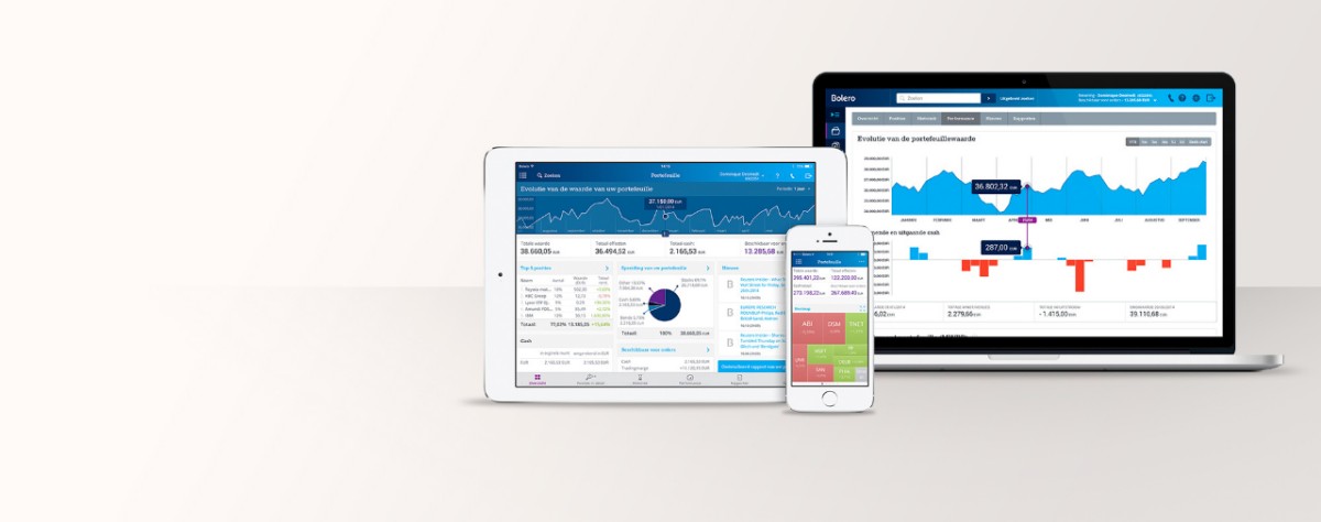 Legen Sie Mit Bolero Online An Der Borse An Kbc Bank Versicherung In these applications, a mobile application, facebook application, android and mobile web podium included. kbc bank