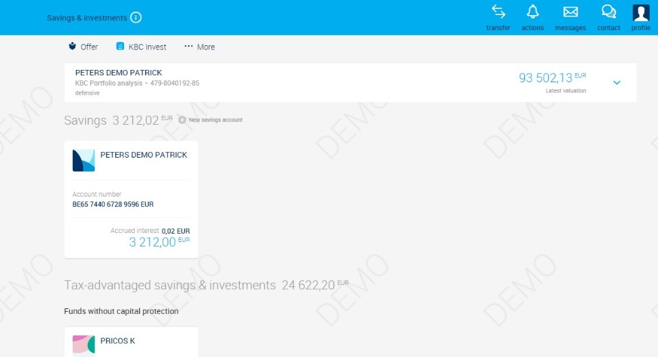 Savings and investments